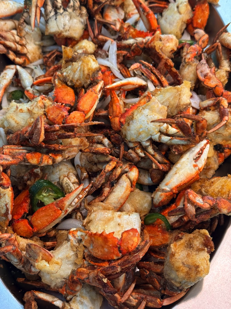Fried crab