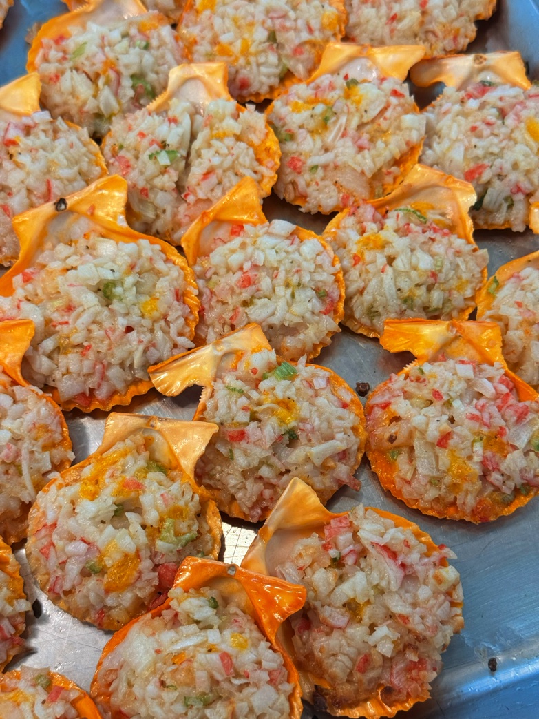 Grilled scallops