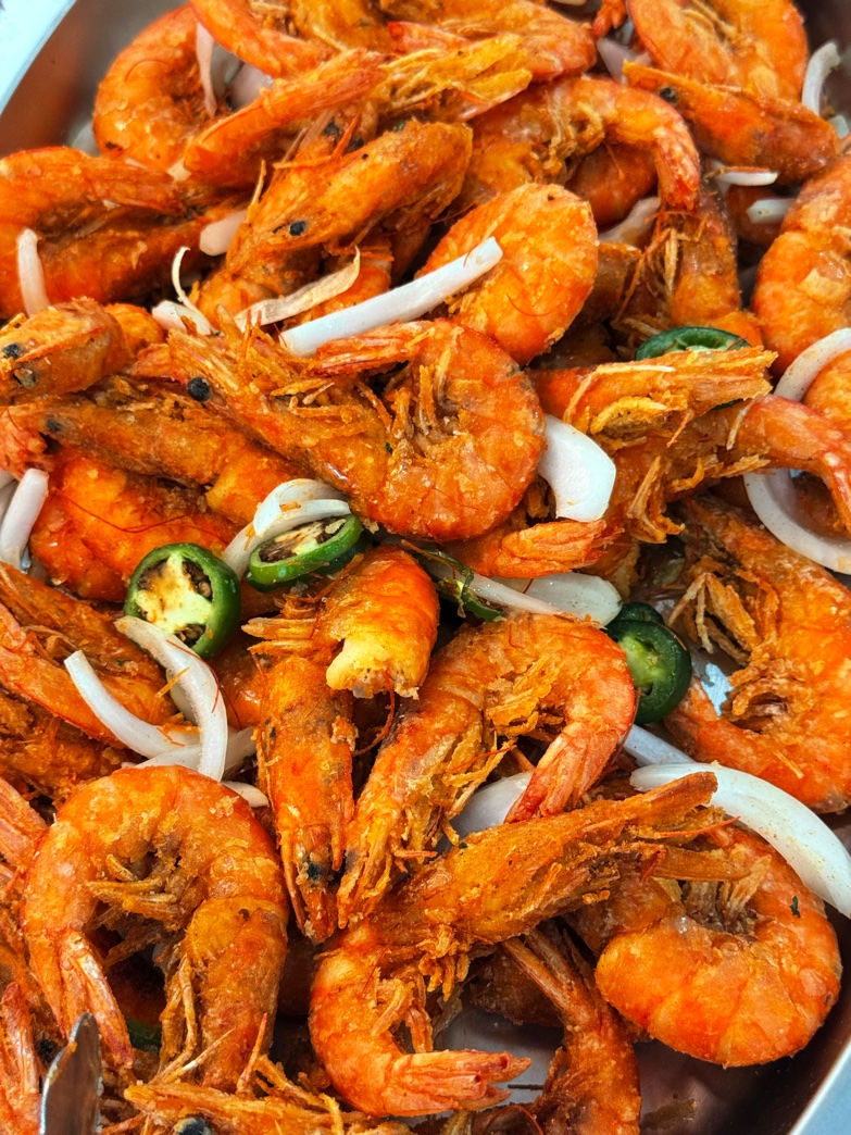 Salt and pepper fried shrimp