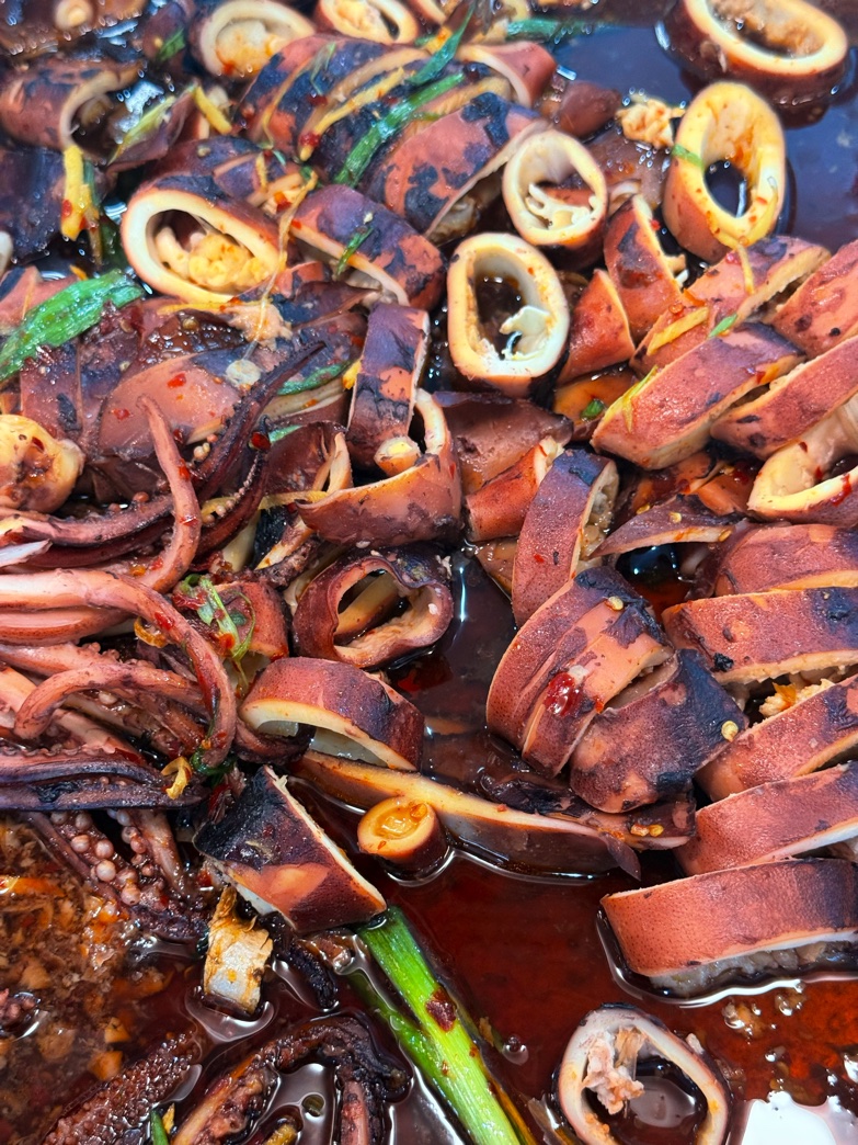 Stir-fried squid